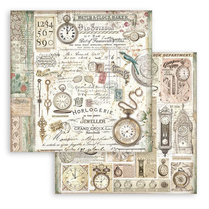 Paper pad 20.3x20.3 cm - 10 sheets - Brocante Antiques