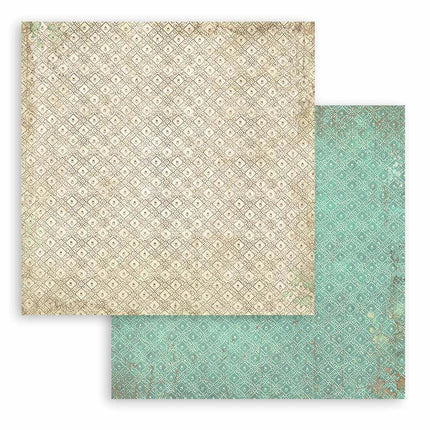Paper pad 20.3x20.3 cm - 10 sheets - Backgrounds Selection - Brocante Antiques