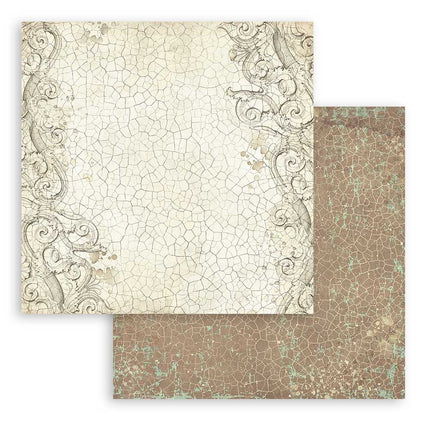 Paper pad 20.3x20.3 cm - 10 sheets - Backgrounds Selection - Brocante Antiques