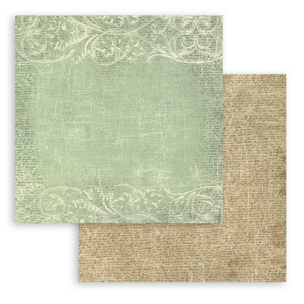 Paper pad 20.3x20.3 cm - 10 sheets - Backgrounds Selection - Brocante Antiques