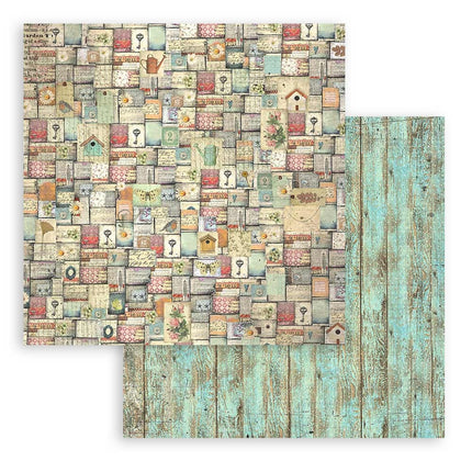 Paper Pad 20.3x20.3 cm - 10 Sheets - Garden
