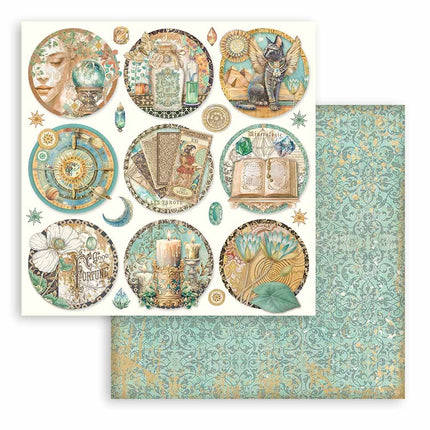 Paper pad 20.3x20.3 cm - 10 sheets - Fortune