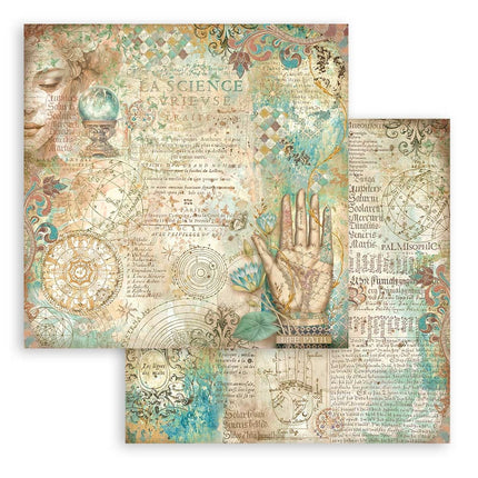 Paper pad 20.3x20.3 cm - 10 sheets - Fortune
