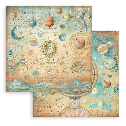 Paper pad 20.3x20.3 cm - 10 sheets - Fortune