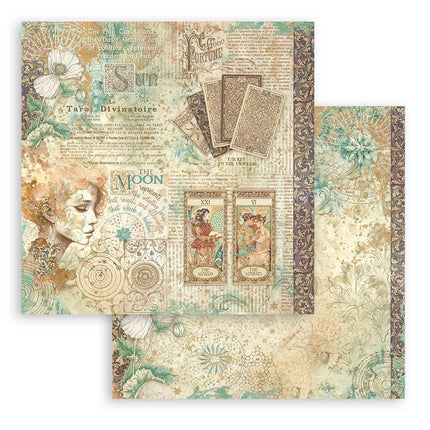 Paper pad 20.3x20.3 cm - 10 sheets - Fortune
