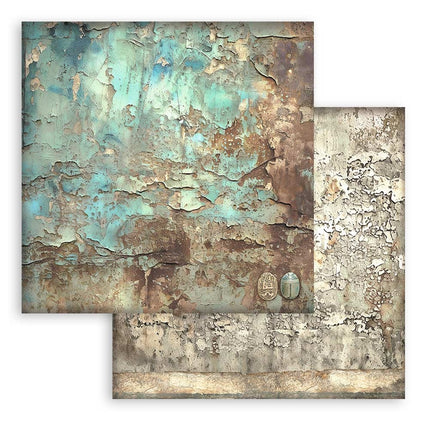Paper pad 20.3x20.3 cm - 10 sheets - Backgrounds Selection - Fortune / Land of Pharaohs