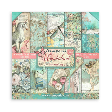 Paper pad 20.3x20.3 cm - 10 sheets - Wonderland