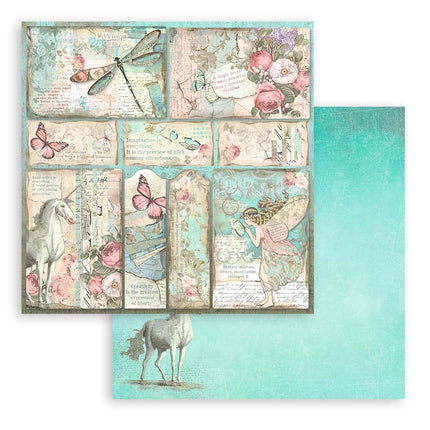 Paper pad 20.3x20.3 cm - 10 sheets - Wonderland