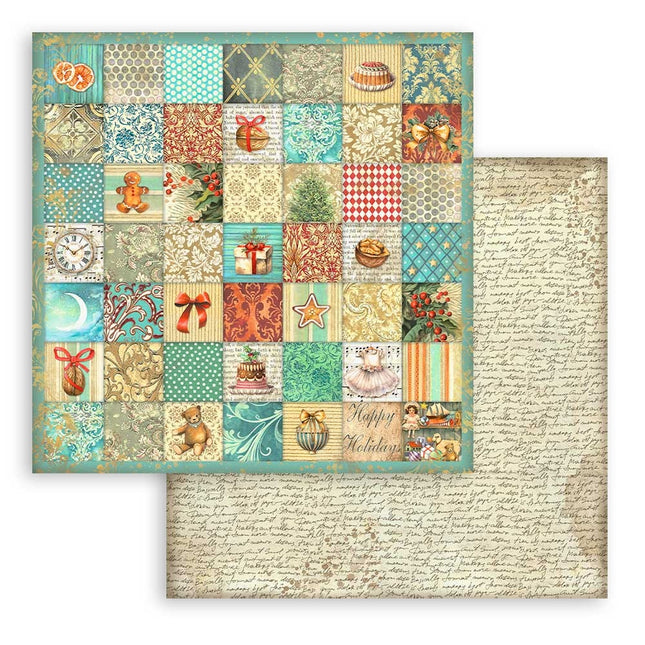 Paper Pad 20.3x20.3 cm - 10 Sheets - Backgrounds Selection - The Nutcracker