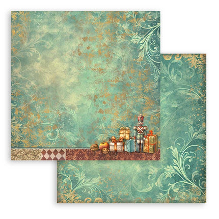 Paper Pad 20.3x20.3 cm - 10 Sheets - Backgrounds Selection - The Nutcracker