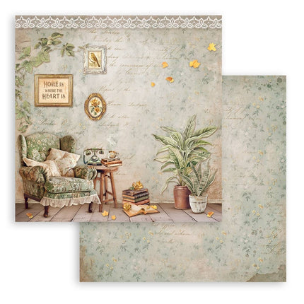 Paper pad 20.3x20.3 cm - 10 sheets - Golden Harmony
