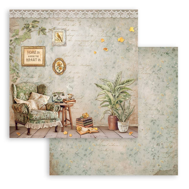 Paper pad 20.3x20.3 cm - 10 sheets - Golden Harmony