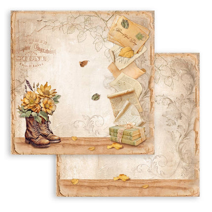 Paper pad 20.3x20.3 cm - 10 sheets - Golden Harmony