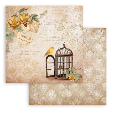 Paper pad 20.3x20.3 cm - 10 sheets - Golden Harmony
