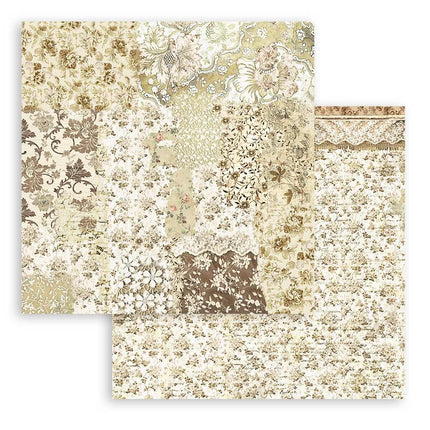 Paper pad 20.3x20.3 cm - 10 sheets - Old Lace