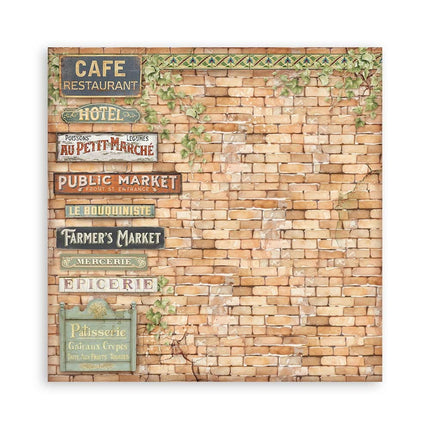 Paper pad 20.3x20.3 cm - 10 sheets - Art of Travelling
