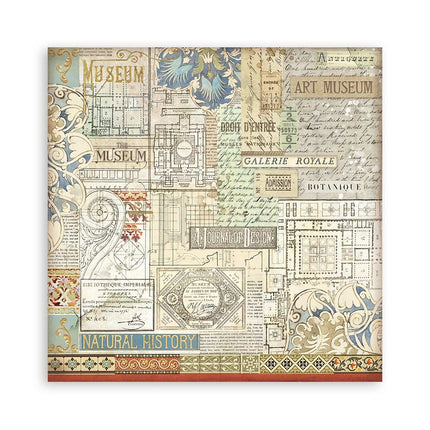 Paper pad 20.3x20.3 cm - 10 sheets - Art of Travelling