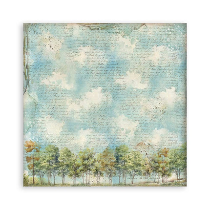 Paper pad 20.3x20.3 cm - 10 sheets - Art of Travelling