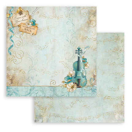 Paper pad 20.3x20.3 cm - 10 sheets - Masquerade
