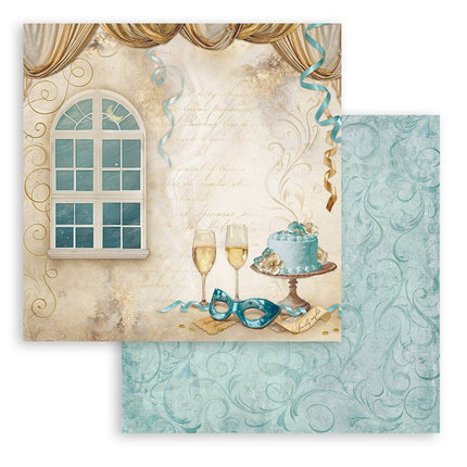 Paper pad 20.3x20.3 cm - 10 sheets - Masquerade