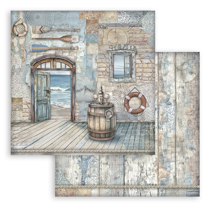 Paper Pad 20.3x20.3 cm - 10 sheets - Silent Sea