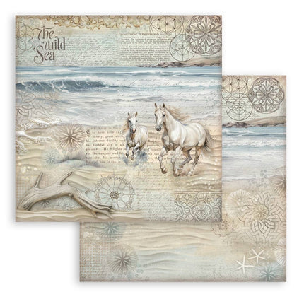 Paper Pad 20.3x20.3 cm - 10 sheets - Silent Sea