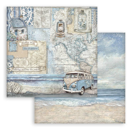 Paper Pad 20.3x20.3 cm - 10 sheets - Silent Sea