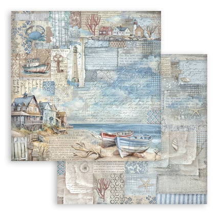 Paper Pad 20.3x20.3 cm - 10 sheets - Silent Sea