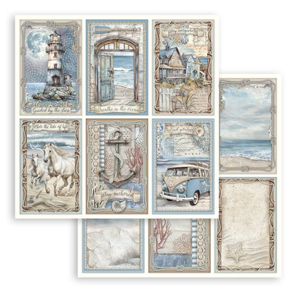 Paper Pad 20.3x20.3 cm - 10 sheets - Silent Sea