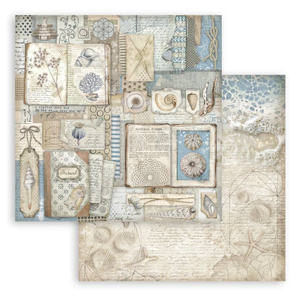 Paper Pad 20.3x20.3 cm - 10 sheets - Silent Sea