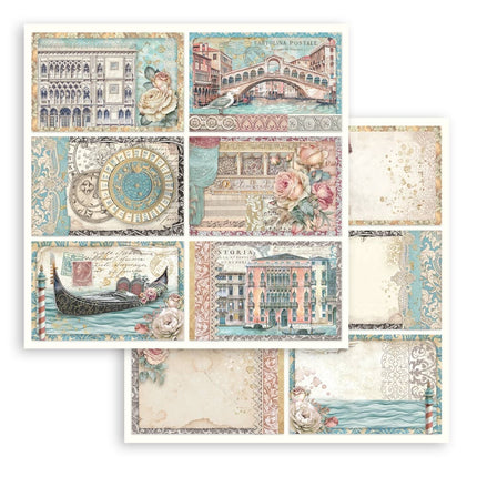 Paper pad 20.3x20.3 cm - 10 sheets - Venice City of Art