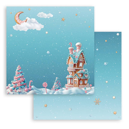 Paper pad 20.3x20.3 cm - 10 sheets - Candy Christmas