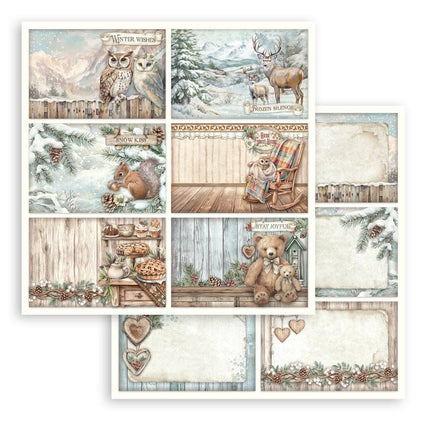 Paper pad 20.3x20.3 cm - 10 sheets - The Owl's House