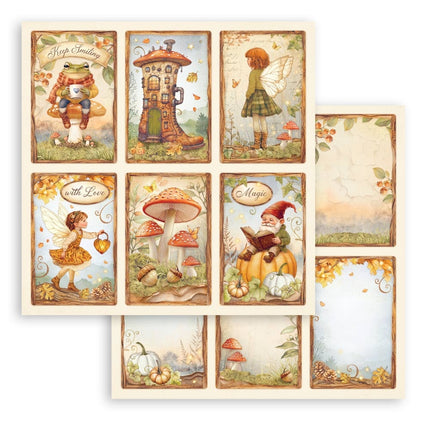 Paper Pad 20.3x20.3 cm - 10 Sheets - Whispering Woods  