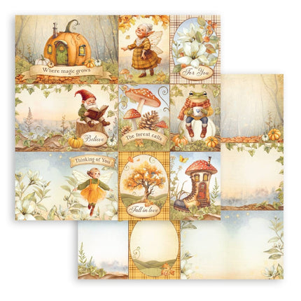 Paper Pad 20.3x20.3 cm - 10 Sheets - Whispering Woods  