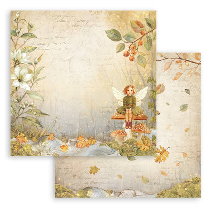 Paper Pad 20.3x20.3 cm - 10 Sheets - Whispering Woods  