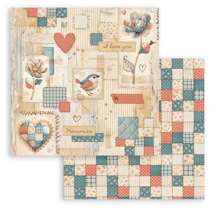 Scrapbooking Small Pad 10 sheets 20.3x20.3 cm (8"x8") - Family