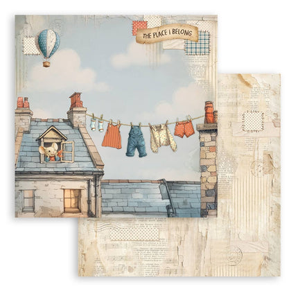 Scrapbooking Small Pad 10 sheets 20.3x20.3 cm (8"x8") - Family