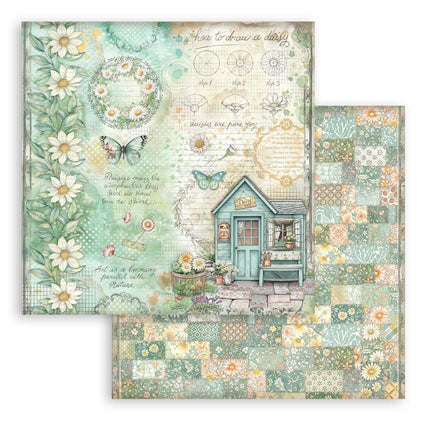 Scrapbooking Small Pad 10 sheets 20.3x20.3 cm (8"x8") - Daisy Art