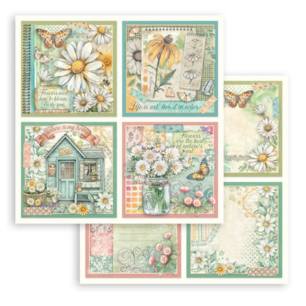 Scrapbooking Small Pad 10 sheets 20.3x20.3 cm (8"x8") - Daisy Art