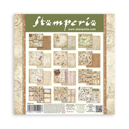 Scrapbooking printed pad for art and craft 10 sheets cm 20.3x20.3 (8"x8") - All Around