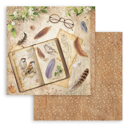 Scrapbooking printed pad for art and craft 10 sheets cm 20.3x20.3 (8"x8") - All Around