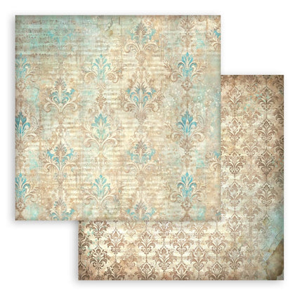 Scrapbooking Printed Pad for Art and Craft 10 sheets cm 20,3X20,3 (8"X8") Backgrounds Symphony