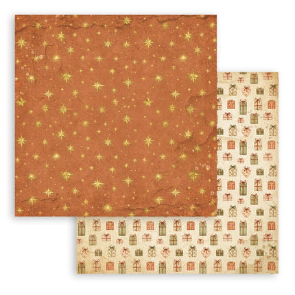 Scrapbooking Printed Pad for Art and Craft 10 sheets cm 20,3X20,3 (8"X8") Backgrounds - Silent Night 