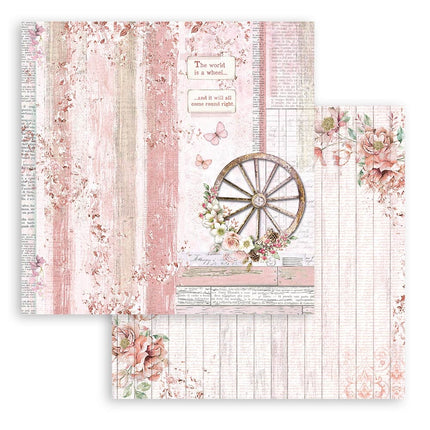 Scrapbooking Small Pad 10 sheets cm 20,3X20,3 (8"X8") - Roseland