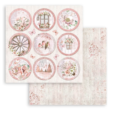 Scrapbooking Small Pad 10 sheets cm 20,3X20,3 (8"X8") - Roseland