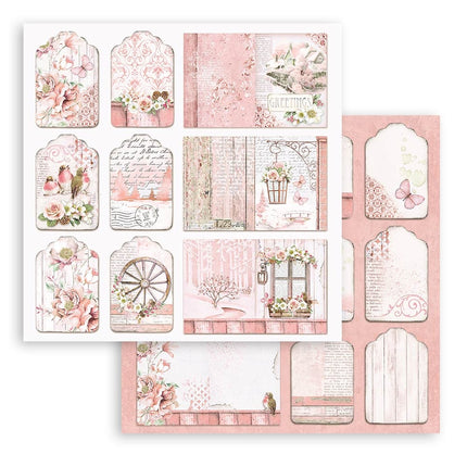 Scrapbooking Small Pad 10 sheets cm 20,3X20,3 (8"X8") - Roseland