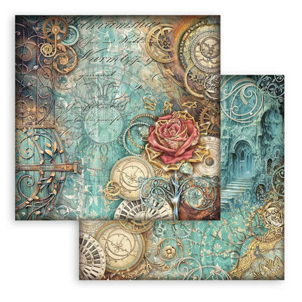 Scrapbooking Small Pad 10 sheets cm 20,3X20,3 (8"X8") - Sir Vagabond in Fantasy World