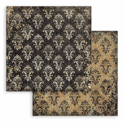 Scrapbooking Small Pad 10 sheets cm 20,3X20,3 (8"X8") Backgrounds Selection - Sir Vagabond in Fantasy World
