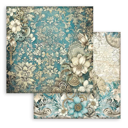 Scrapbooking Small Pad 10 sheets cm 20,3X20,3 (8"X8") Backgrounds Selection - Sir Vagabond in Fantasy World